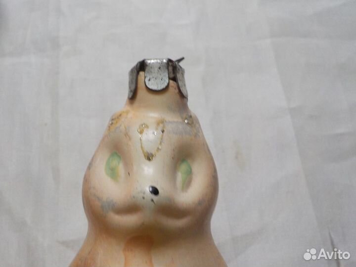 Елочные игрушки СССР зверюшки волк мишка лиса