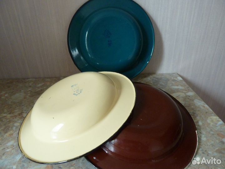 Тарелки эмалированные новые СССР