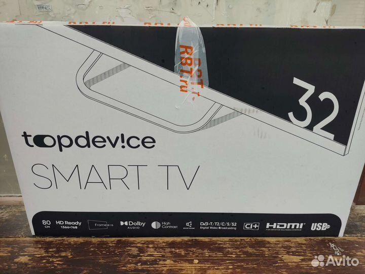 Topdevice телевизор 32 smart