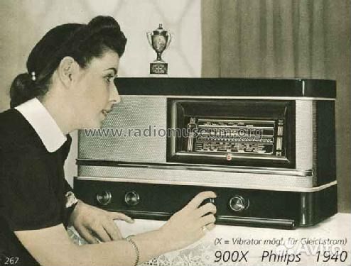 900X Radio Philips - Schweiz, выпуска 1940/1941