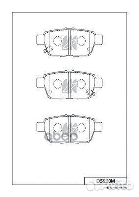 Колодки тормозные дисковые Honda d5203m Kashiyama