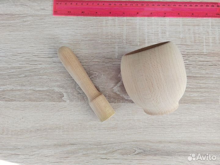 Ступа с пестиком деревянная