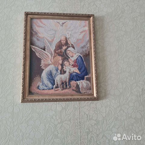 Картина вышитая крестиком ручная работа