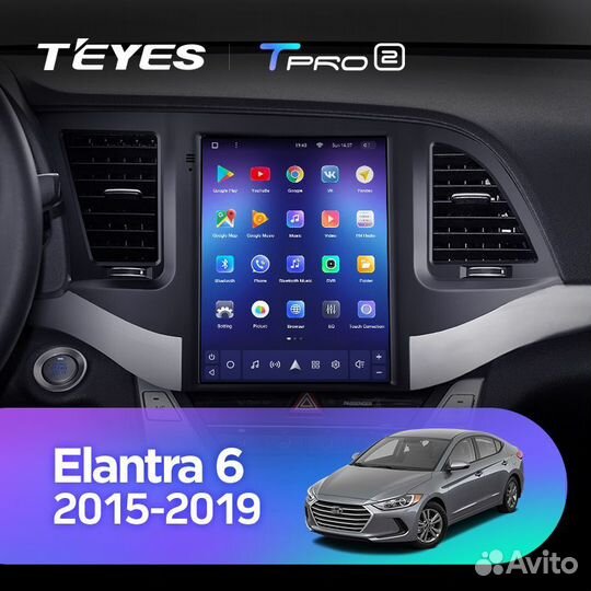 Новая Teyes Tpro 2 Tesla Hyundai Elantra 6