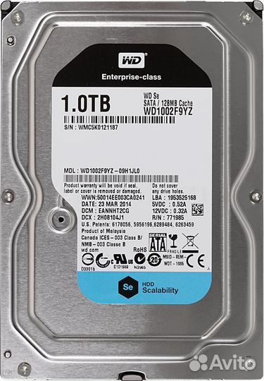 Жесткий диск Western Digital WD1002F9YZ 1Tb SATA