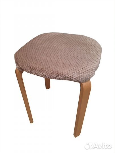 Чехлы на табуретки круглые на резинке, набор 4 шт