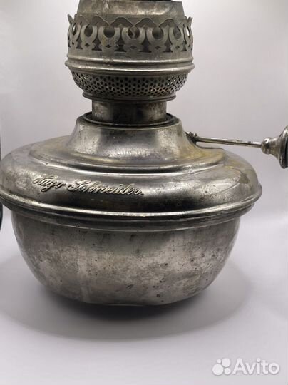 Керосиновая лампа Hugo Schneider антиквариат