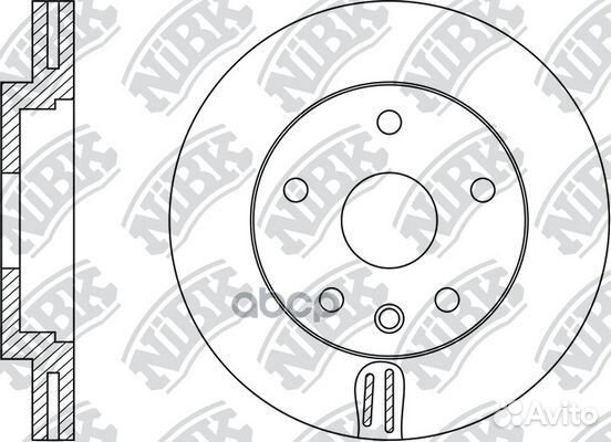 Диск тормозной NiBK RN34001 RN34001 NiBK