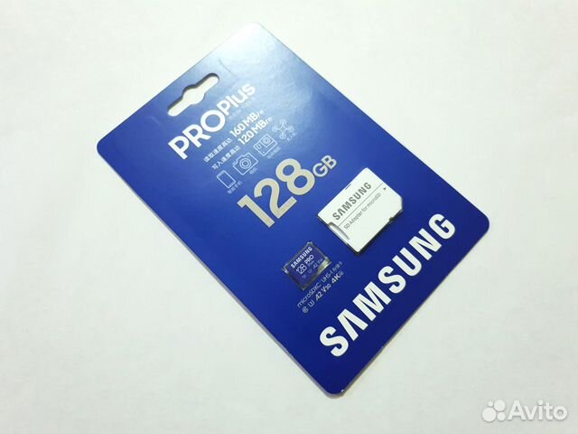 Карта Samsung PRO Plus 128 GB для фото-видеосъёмки