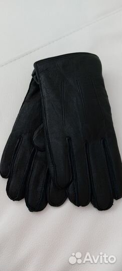 Перчатки мужские оленья кожа натур-й мех цигейка