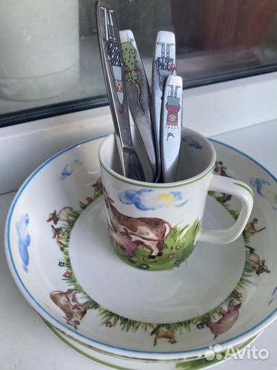 Набор детской посуды bohemia фарфор