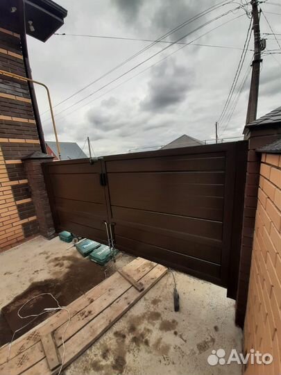 Распашные ворота Алютех