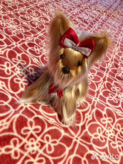 Игрушка Собачка терьер ручной работы