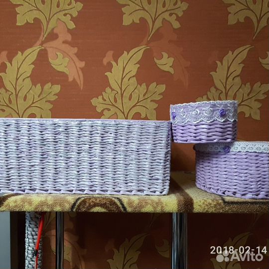 Плетения из бумажной лозы, ручная работа