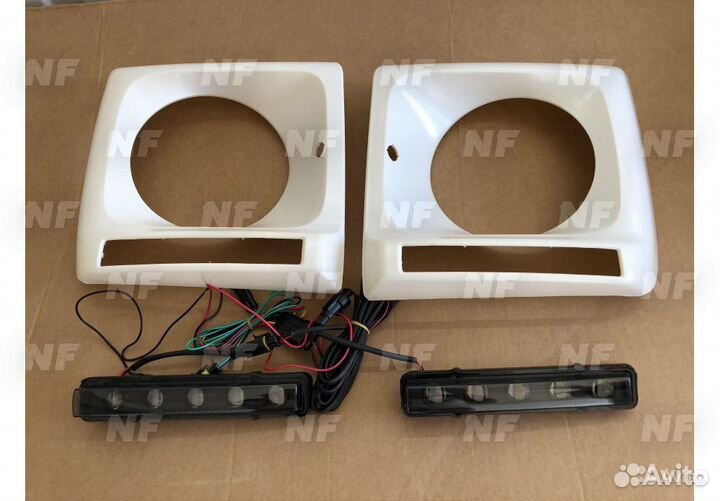 Очки на фары с дхо Мерседес Гелендваген