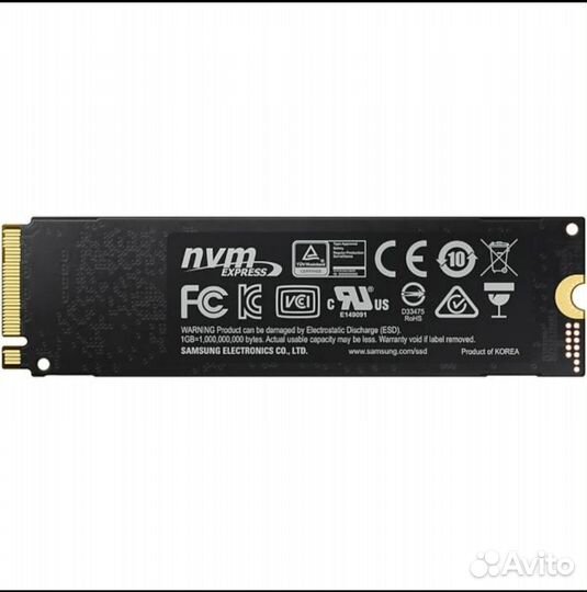 SSD накопитель Samsung 970 EVO Plus NVMe M.2