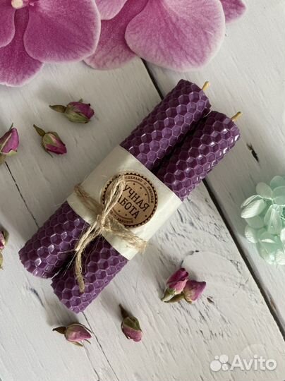 Свечи ручной работы из вощины