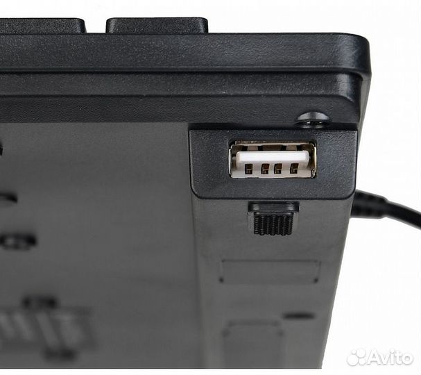 Клавиатура Оклик 520M2U, черный/черный