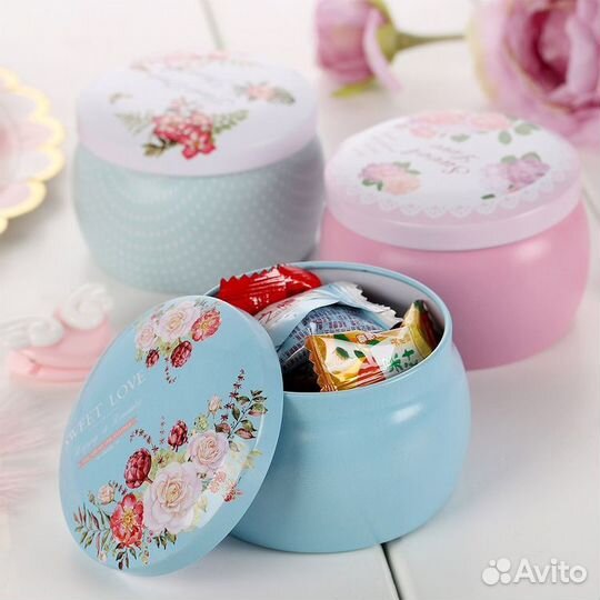 Набор 4 шт сувенирных баночек Этно 130 мл №3