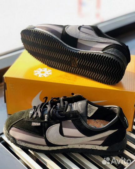 Кроссовки Union x Nike Cortez Black Grey