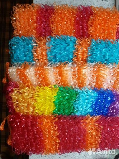 Мочалки ручной вязки