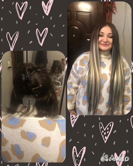 Модель на наращивание волос