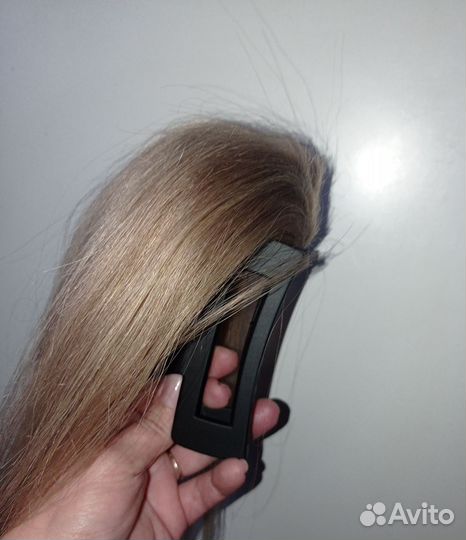 Хвост на крабе из натуральных волос