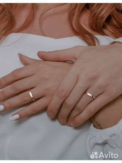 Кольцо обручальное золото 585 размер 19