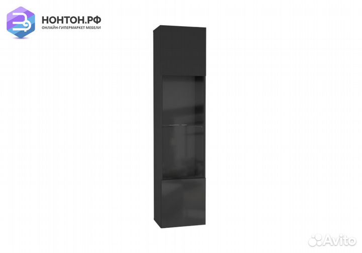 Шкаф навесной Point тип-42 черный глянец / черный