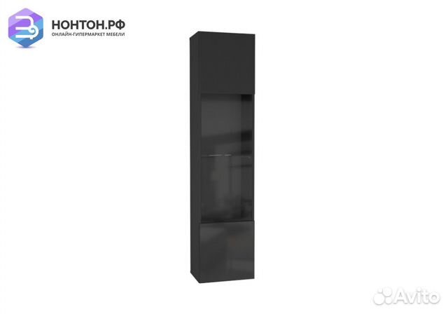 Шкаф навесной Point тип-42 черный глянец / черный
