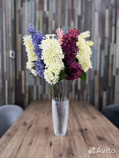 Искуственные цветы. сирень, гортензия, ранункулюс