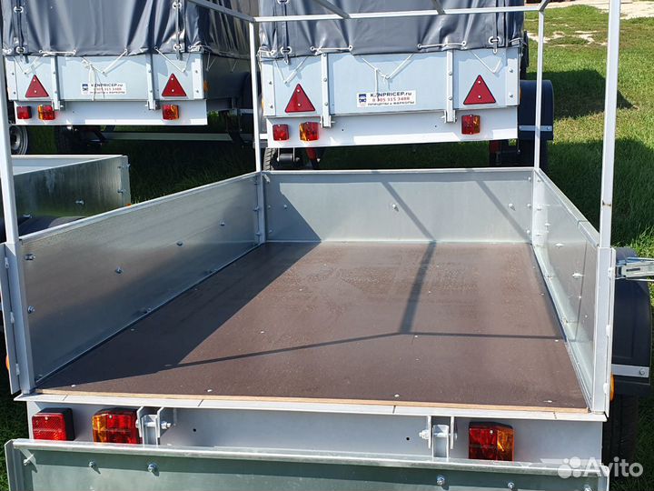 Прицеп оцинк. 2.2х1.3м тент 1000мм Спартак