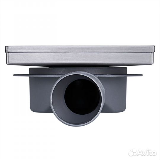 Душевой трап с решеткой 15х15 см сатин fashun A41