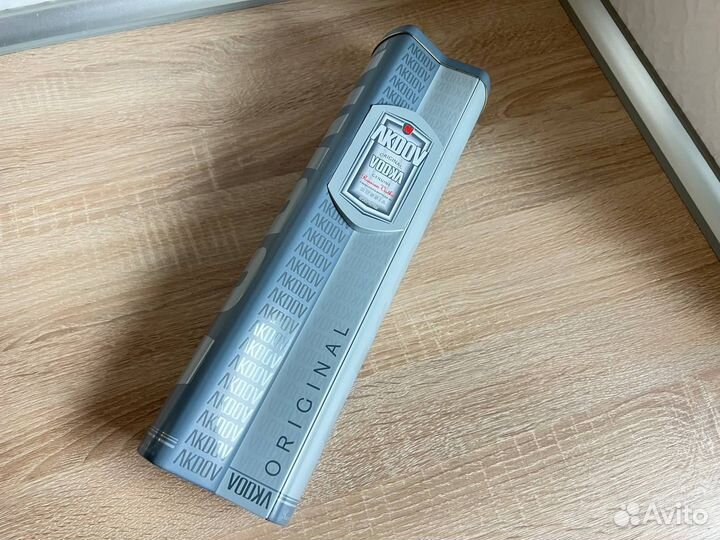 Тубус коробка упаковка от водки akdov