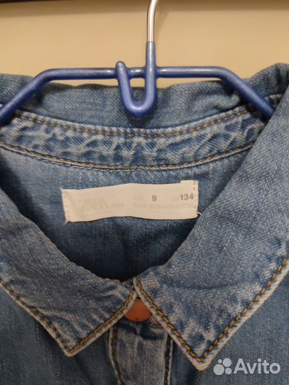 Джинсовое платье для девочки Zara 134