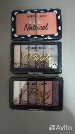 Тени для век, румяна vivienne sabo