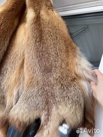 Мех шкура лиса 4 шт