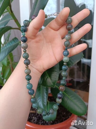 Бусы натуральные камни Винтаж