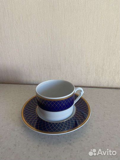 Zepter фарфор чайная пара Кобальт