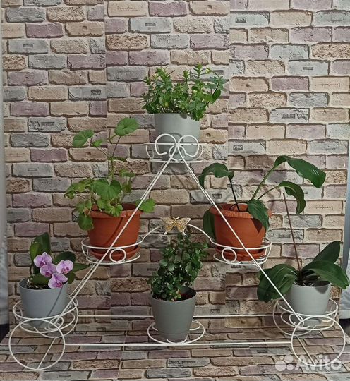 Подставка для цветов напольная, металлическая