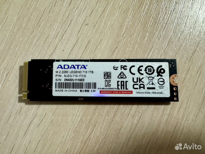 Ssd M.2 NVMe Adata Legend 710 1 tb