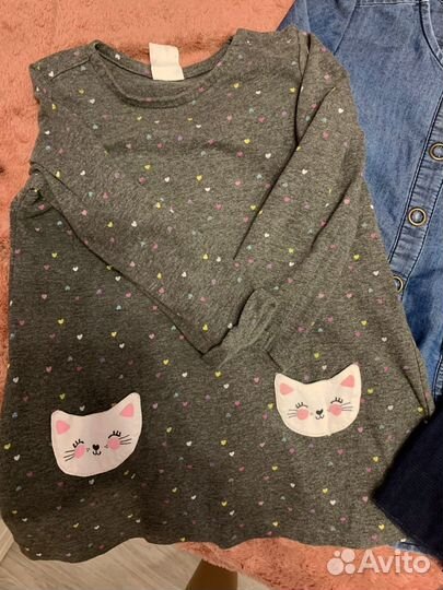 Детские вещи на девочку пакетом 80 86