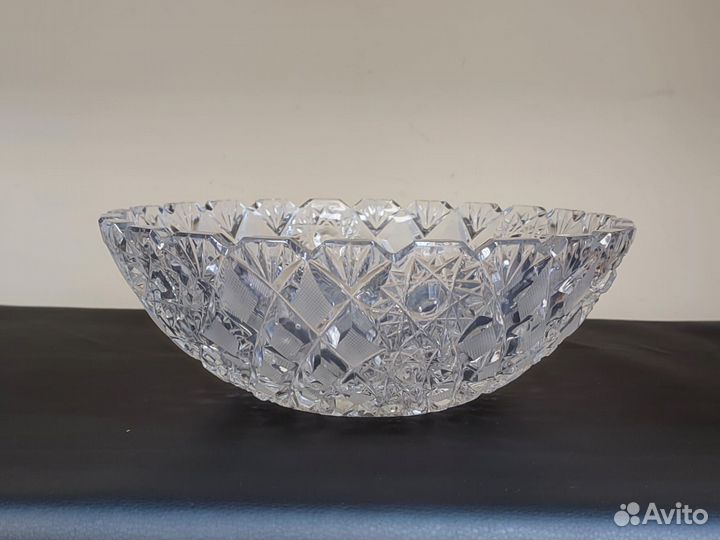 Салатник хрустальный большой 24,5 см