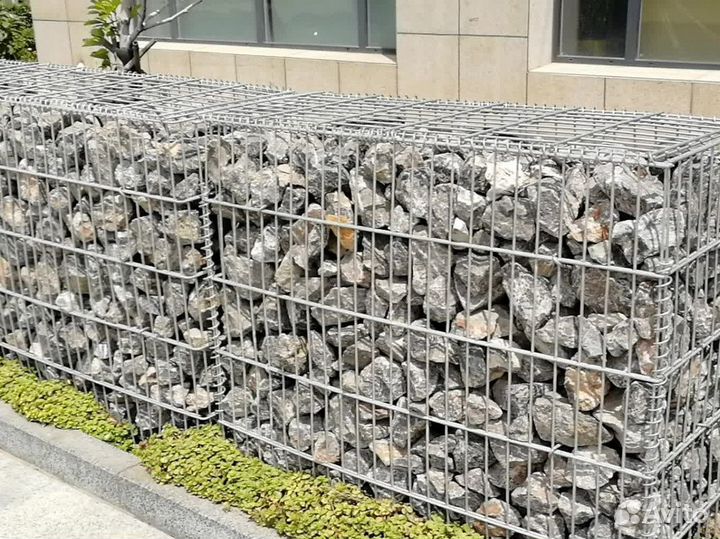 Монтаж забора из габионов