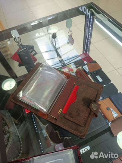 Обложка для автодокументов натуральная кожа