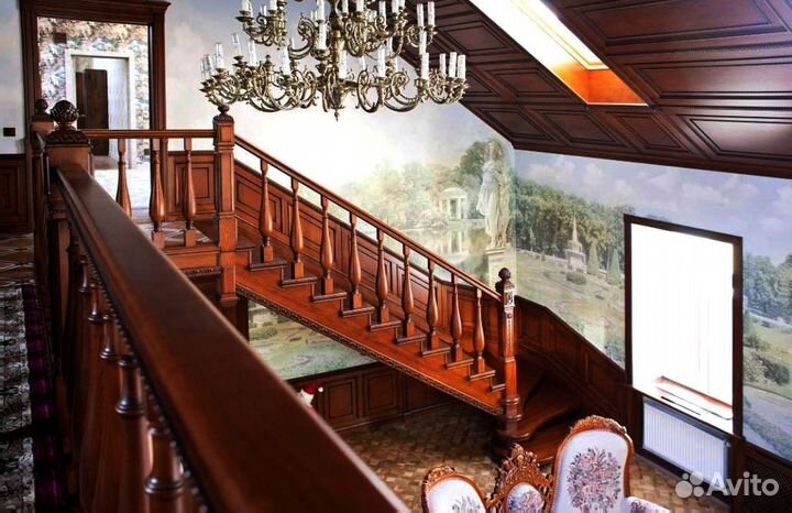 Деревянный потолок из массива дерева