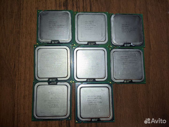 Процессоры intel 775 сокет. 1, 2 ядерные