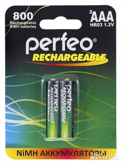 Perfeo Ni-Mh аккумуляторы HR03 AAA 800mAh