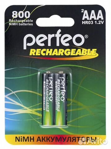 Perfeo Ni-Mh аккумуляторы HR03 AAA 800mAh