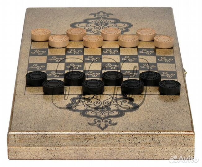 Нарды, шашки Федерация (средние, круглые) (11743)